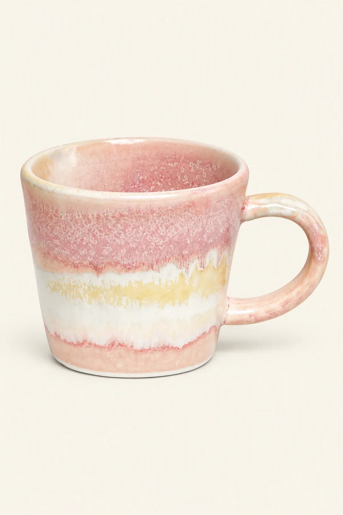 Sunrise Melt Blush-Yellow Ceramic Coffee Mug