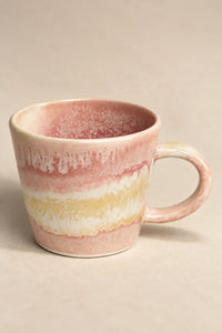 Sunrise Melt Blush-Yellow Ceramic Coffee Mug