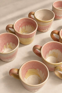 Sunrise Melt Blush-Yellow Ceramic Coffee Mug