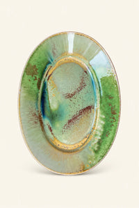 Tide Pool Green-Blue Ceramic Serving Platter