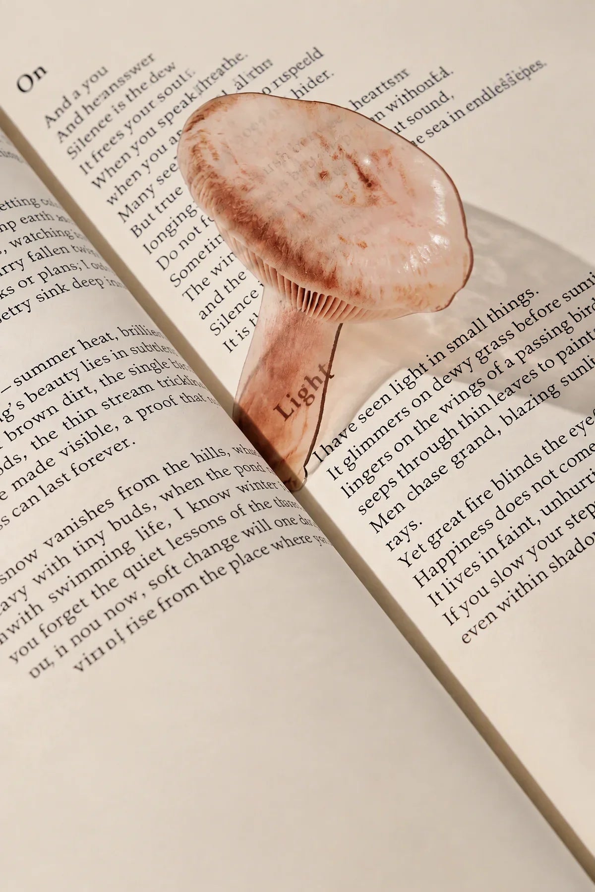 Foraged Finds Clear Plastic Bookmark
