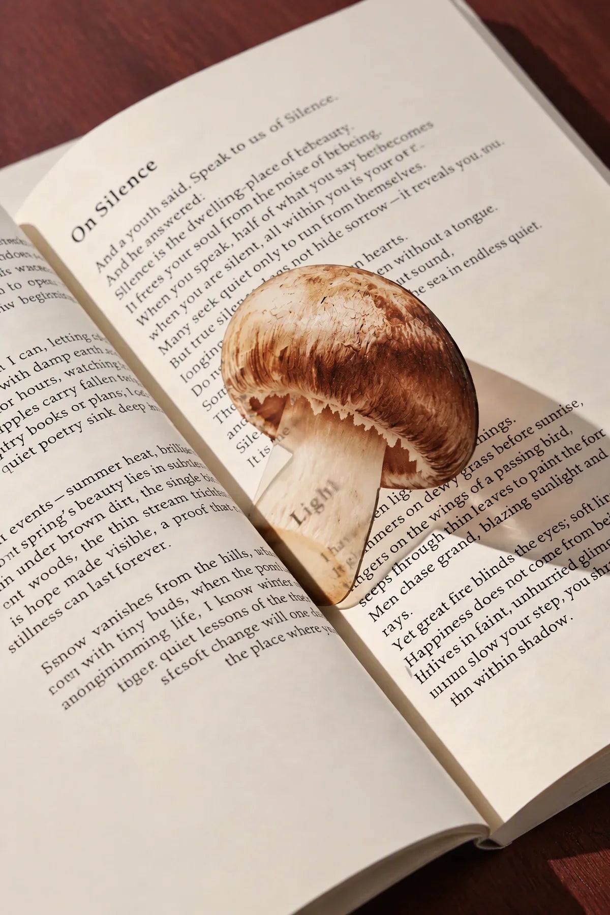 Foraged Finds Clear Plastic Bookmark