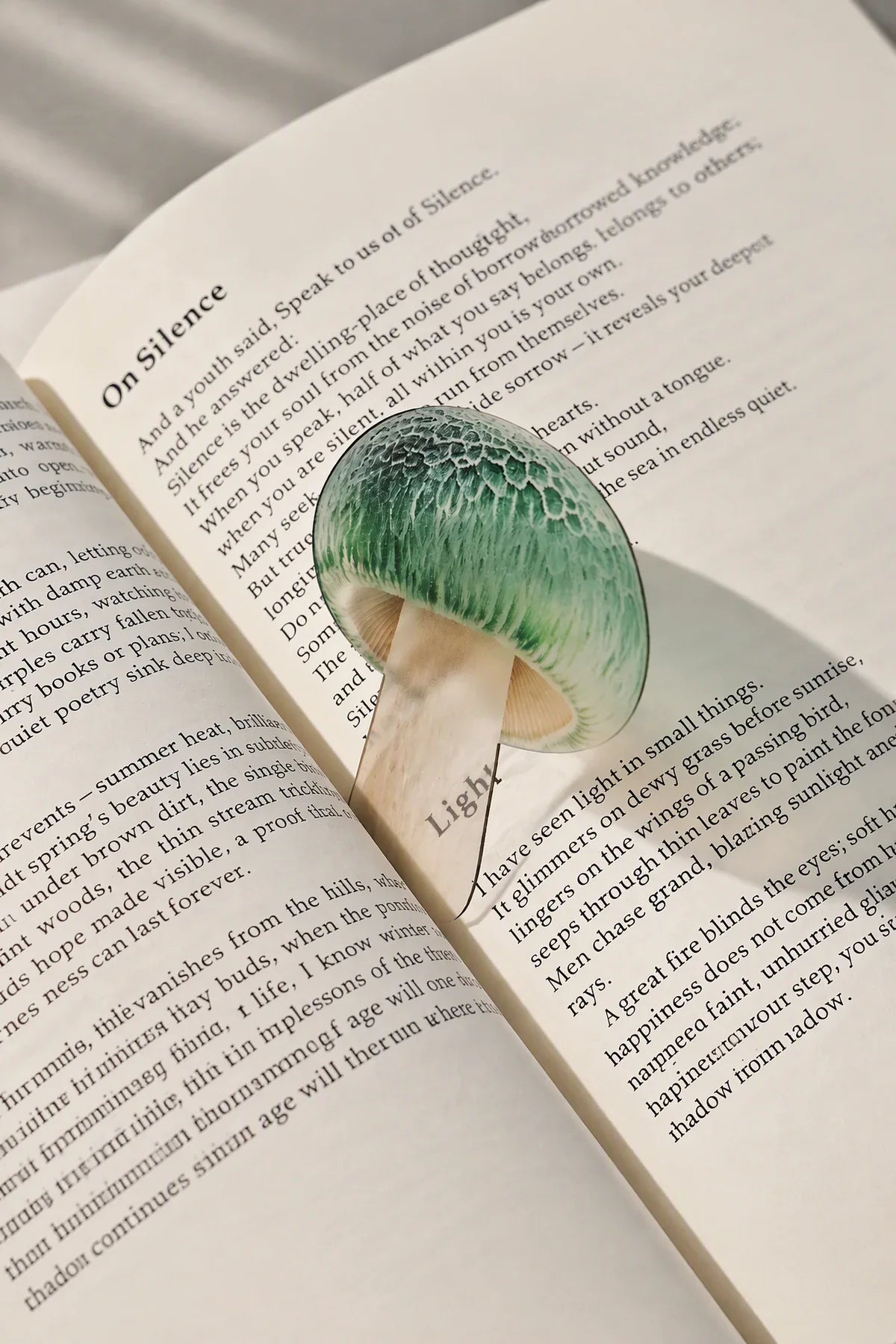Foraged Finds Clear Plastic Bookmark