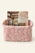 Berry Confetti Pink Knitted Storage Basket