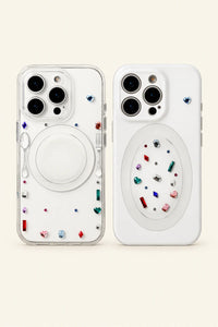 Diamond Dining White Plastic-Look Phone Case