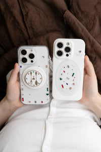 Diamond Dining White Plastic-Look Phone Case