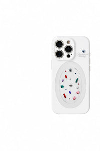 Diamond Dining White Plastic-Look Phone Case