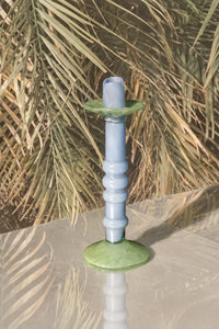 Pastel Totem Marbled Glass Candle Holder
