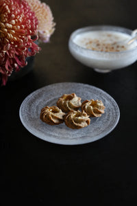 Moonlit Frosted Clear Glass Dessert Plate