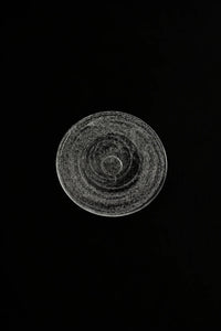 Moonlit Frosted Clear Glass Dessert Plate