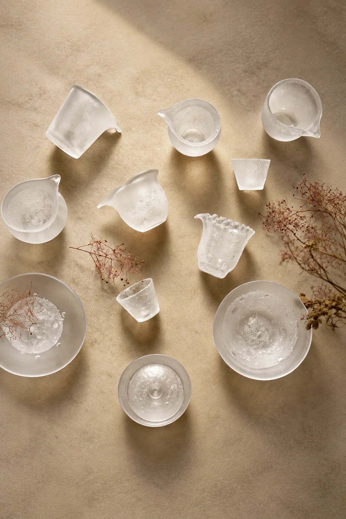 Dew Crown Frosted Glass Fair Cup