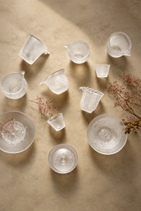 Dew Crown Frosted Glass Fair Cup