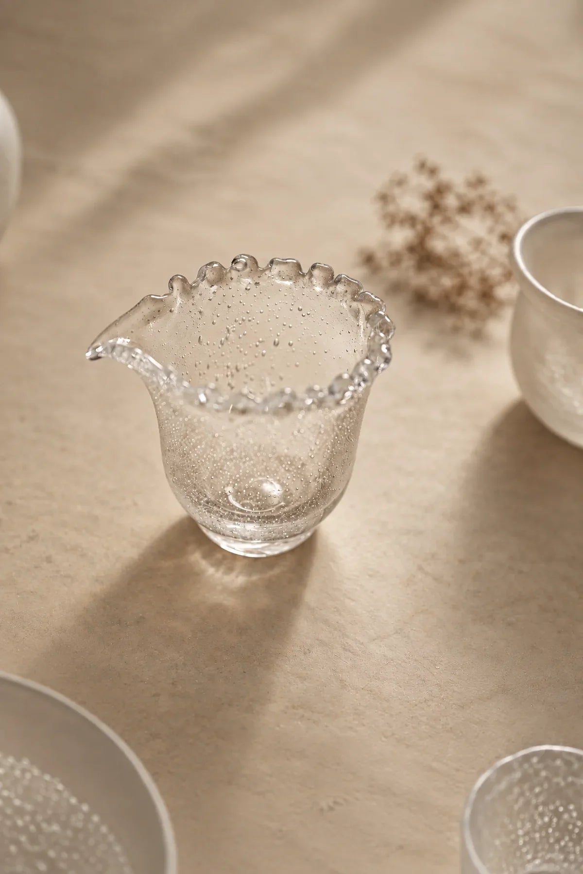 Dew Crown Frosted Glass Fair Cup