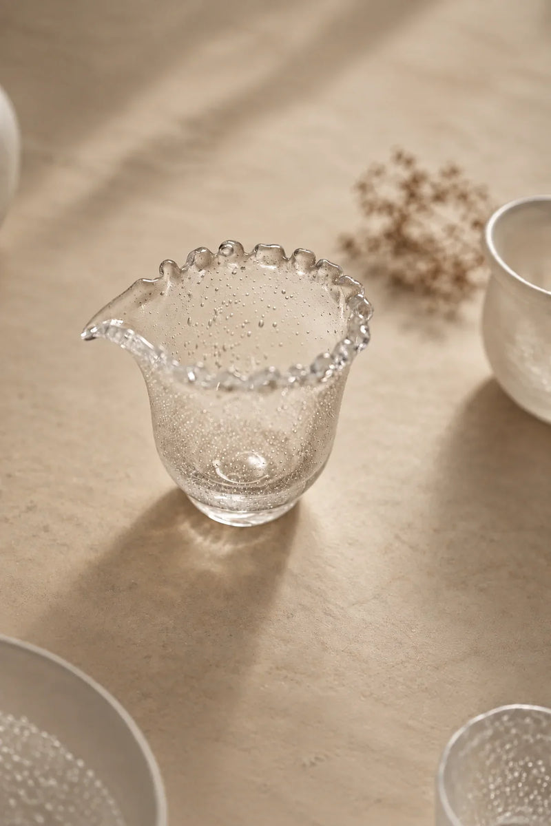 Dew Crown Frosted Glass Fair Cup