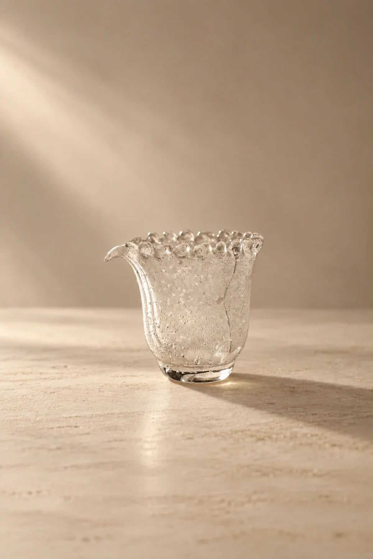 Dew Crown Frosted Glass Fair Cup