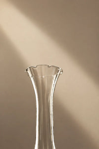 Petal Flare Clear Glass Bud Vase