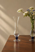 Petal Flare Clear Glass Bud Vase