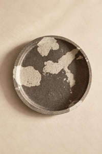 Earth Fragment Mottled Fiber-Look Serving Tray