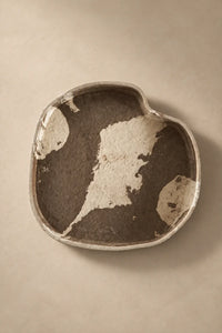 Earth Fragment Mottled Fiber-Look Serving Tray