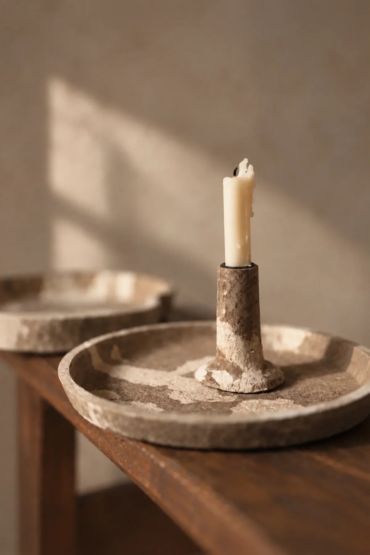 Artifact Hour Earthy Ceramic Candle Holder