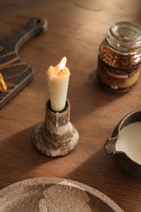 Artifact Hour Earthy Ceramic Candle Holder