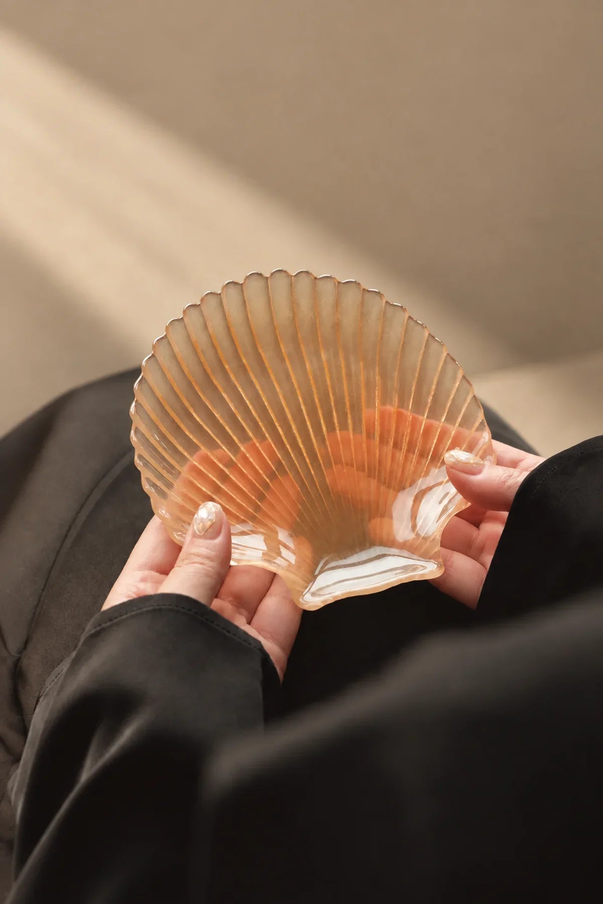 Tide Pool Opalescent White Glass Serving Dish