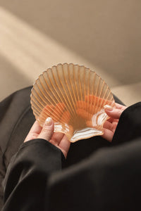 Tide Pool Opalescent White Glass Serving Dish