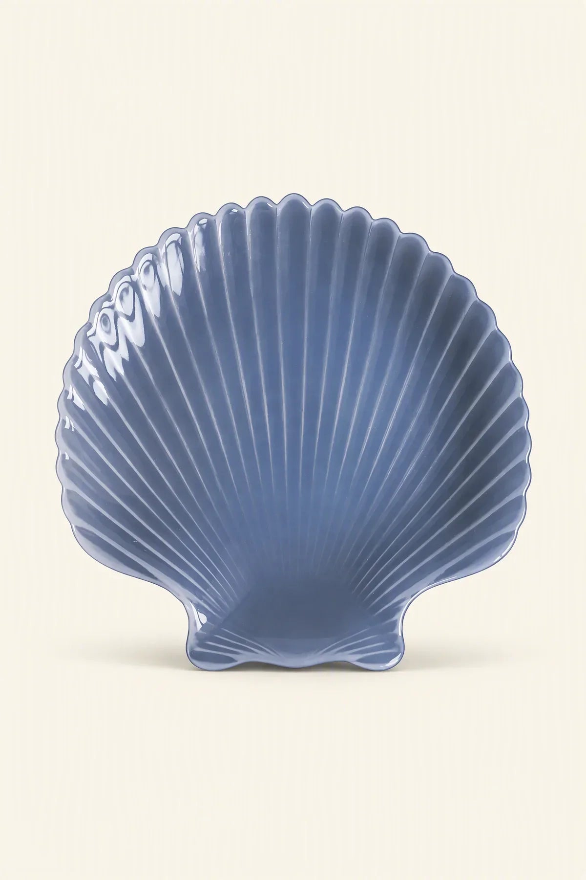 Tide Pool Opalescent White Glass Serving Dish