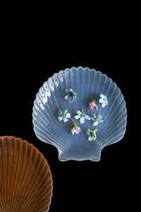 Tide Pool Opalescent White Glass Serving Dish