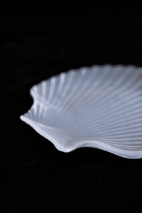 Tide Pool Opalescent White Glass Serving Dish