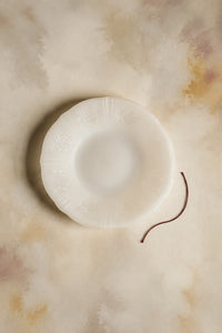 Moonlit Table Milky White Glass Dinnerware Set