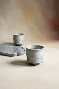 Frost Garden Blue-Green Ceramic Tea Set