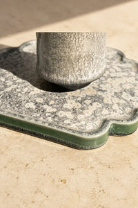 Frost Garden Blue-Green Ceramic Tea Set