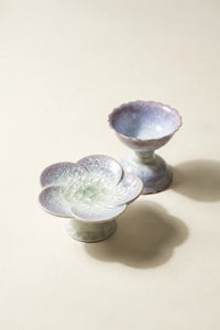 Frost Bloom Lavender-Blue Ceramic Tea Set