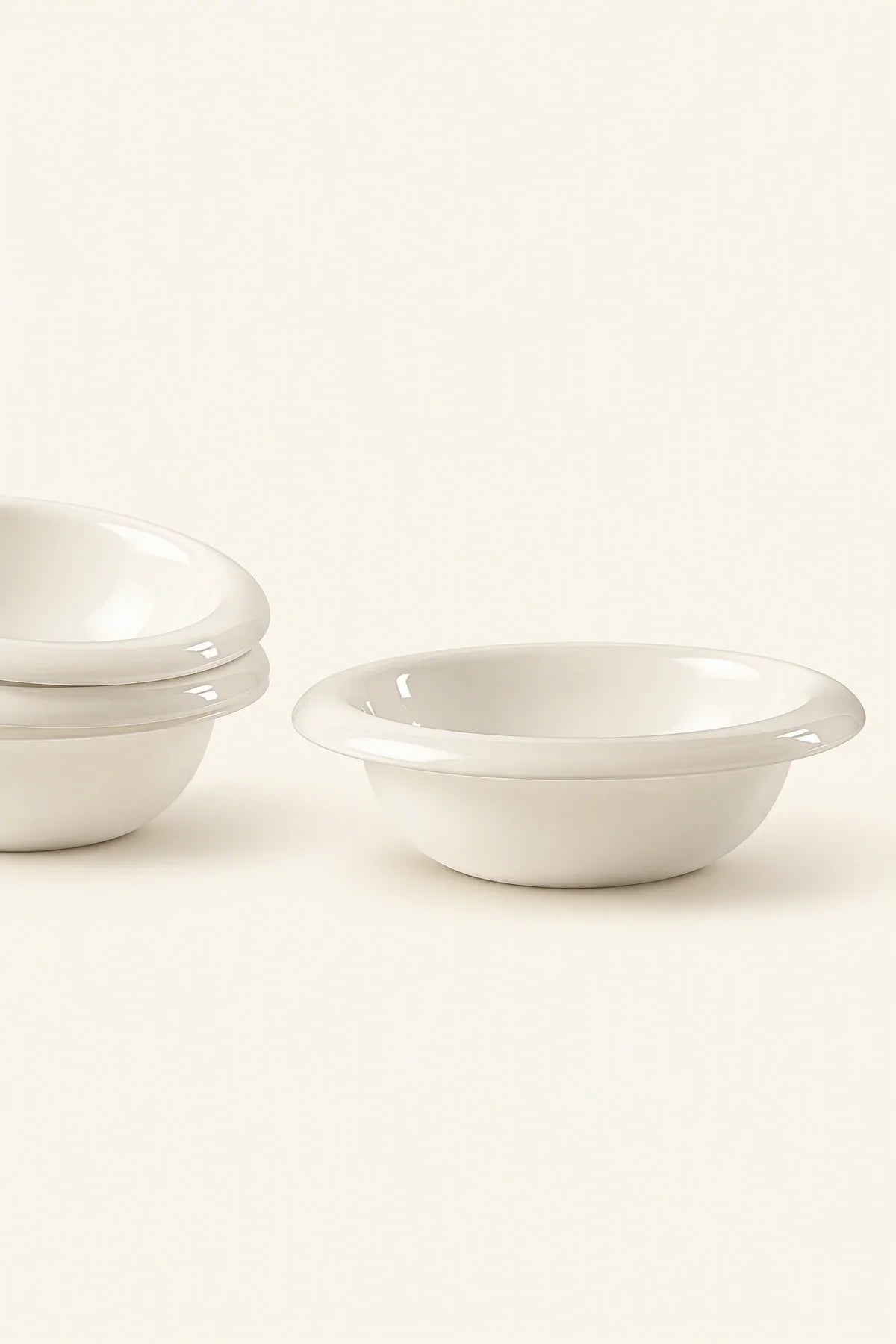 Moonlit Table Milky White Glass Dinnerware Set