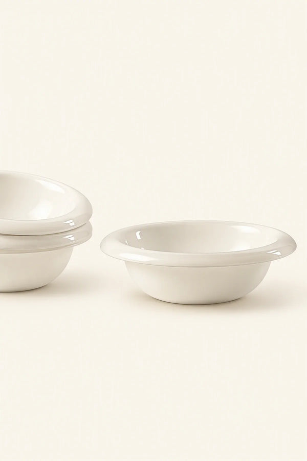 Moonlit Table Milky White Glass Dinnerware Set