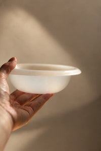 Moonlit Table Milky White Glass Dinnerware Set