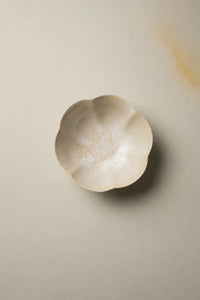Frost Bloom Blue-Cream Ceramic Serving Bowl