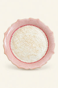 Petal Frost Blush Ceramic Dessert Plate