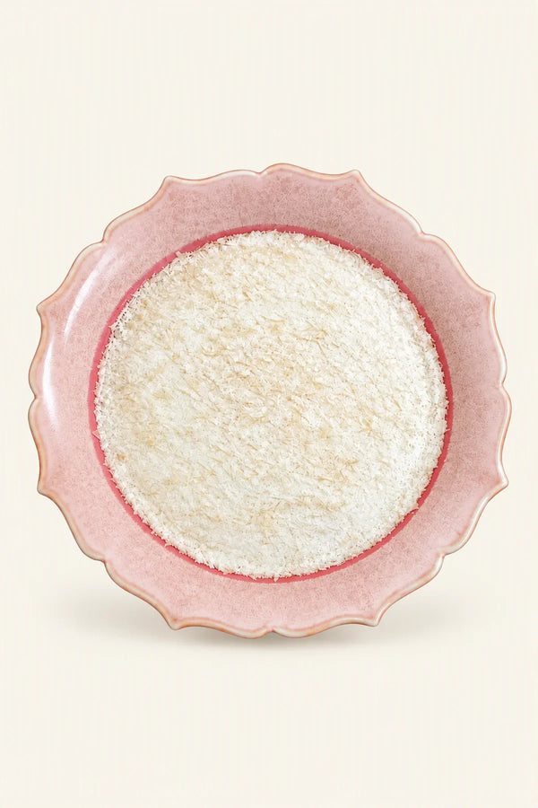 Petal Frost Blush Ceramic Dessert Plate