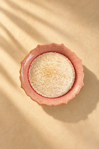 Petal Frost Blush Ceramic Dessert Plate