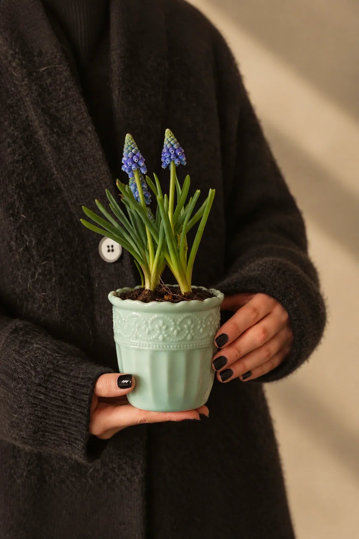 Garden Border Mint Glass Cup