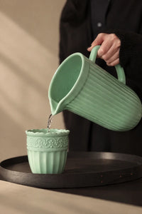 Garden Border Mint Glass Cup