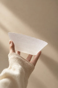 Petal Tide Blush Frosted Glass Dessert Bowl