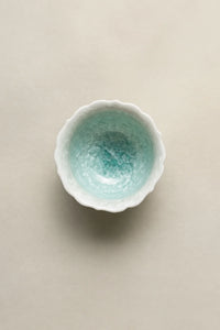 Frost Bloom Mint Ceramic Tea Cup