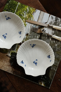 Tide Garden Blue-on-Ivory Ceramic Serving Bowl