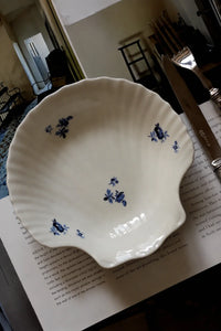 Tide Garden Blue-on-Ivory Ceramic Serving Bowl