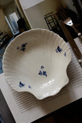 Tide Garden Blue-on-Ivory Ceramic Serving Bowl