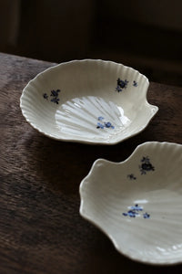 Tide Garden Blue-on-Ivory Ceramic Serving Bowl
