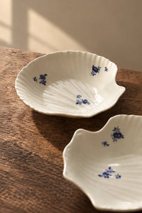Tide Garden Blue-on-Ivory Ceramic Serving Bowl